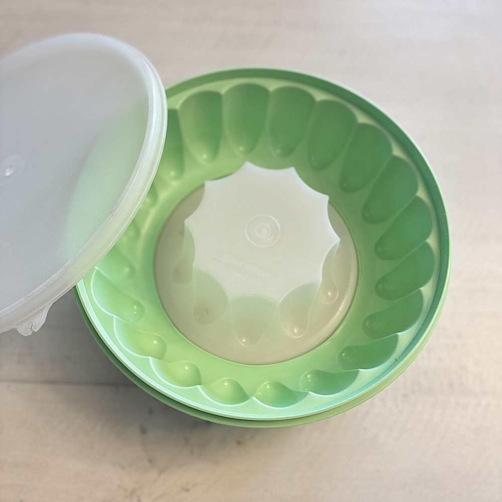 Vintage Tupperware Green Jello Mold